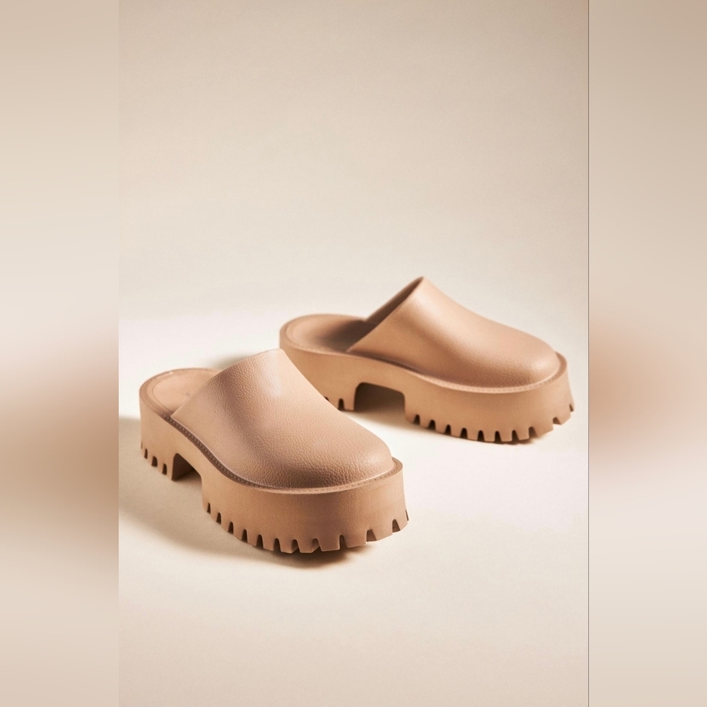 Jeffrey Campbell Tan Mules
